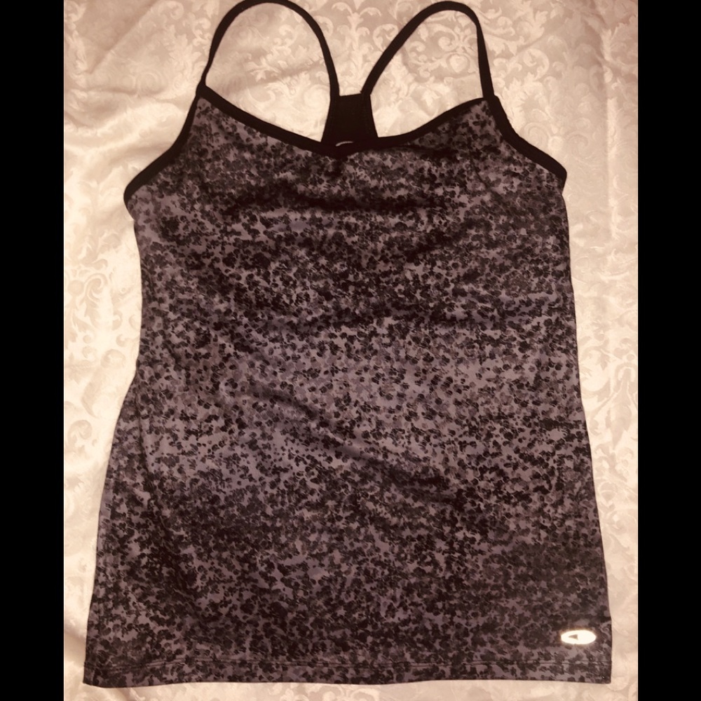 Champion Women’s Medium Black & Gray Bra Tank Top – Poly Blend